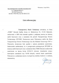 Transportowy Dozór Techniczny w Warszawie